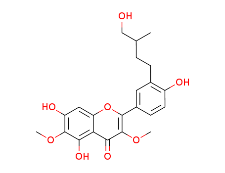 5,7-Dihydroxy-2-[4-hydroxy-3-(4-hydroxy-3-methylbutyl)phenyl]-3,6-dimethoxy-4H-1-benzopyran-4-one