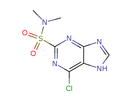89695-09-0,6-CHLORO-9H-PURINE-2-SULFONIC ACID DIMETHYLAMIDE,Purine-2-sulfonamide,6-chloro-N,N-dimethyl- (7CI); NSC 57788