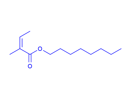 2-Butenoic acid,2-methyl-, octyl ester, (2Z)- (9CI)