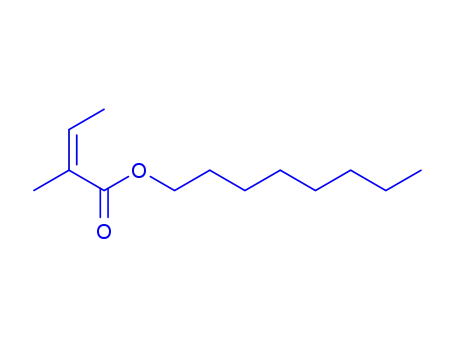 Molecular Structure of 83803-42-3 (octyl 2-methylisocrotonate)