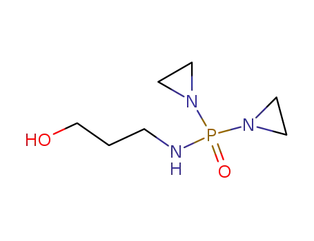 Molecular Structure of 89851-18-3 (P,P-bis(aziridin-1-yl)-N-(3-hydroxypropyl)phosphinic amide)