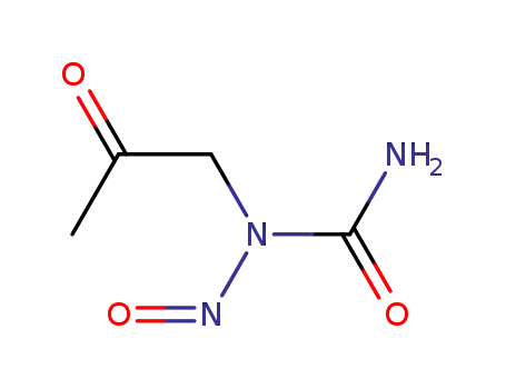 Molecular Structure of 89837-93-4 (1-nitroso-1-(2-oxopropyl)urea)