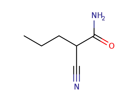 Molecular Structure of 89600-72-6 (2-cyanopentanamide)