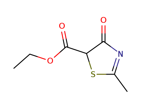 Molecular Structure of 89776-82-9 (ETHYL 2-METHYL-4-OXO-4,5-DIHYDRO-1,3-THIAZOLE-5-CARBOXYLATE)