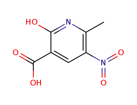 Molecular Structure of 89795-73-3 (Nicotinic acid, 1,2-dihydro-6-methyl-5-nitro-2-oxo- (7CI))