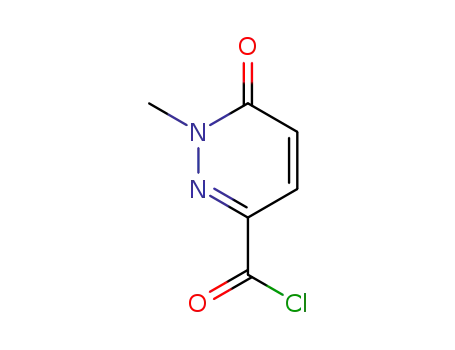 Molecular Structure of 89581-57-7 (3-Pyridazinecarbonyl chloride, 1,6-dihydro-1-methyl-6-oxo- (6CI,7CI))