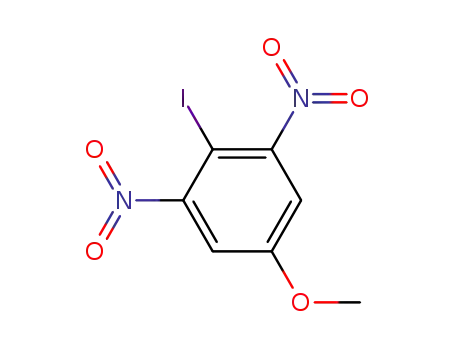 Molecular Structure of 89677-78-1 (BENZENE, 2-IODO-5-METHOXY-1,3-DINITRO-)