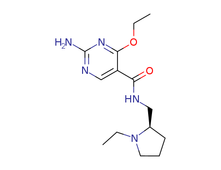 84332-39-8,5-Pyrimidinecarboxamide, 2-amino-4-ethoxy-N-((1-ethyl-2-pyrrolidinyl)m ethyl)-, (R)-(+)-,5-Pyrimidinecarboxamide, 2-amino-4-ethoxy-N-((1-ethyl-2-pyrrolidinyl)m ethyl)-, (R)-(+)-