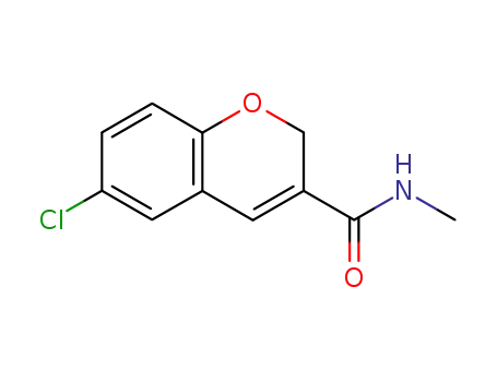 Molecular Structure of 83823-20-5 (6-chloro-N-methyl-2H-chromene-3-carboxamide)