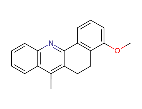 Molecular Structure of 83876-54-4 (4-methoxy-7-methyl-5,6-dihydrobenz<c>acridine)