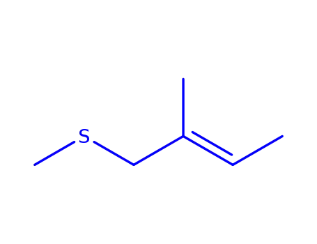 Molecular Structure of 137175-32-7 (2-Butene, 2-methyl-1-(methylthio)-, (E)-)