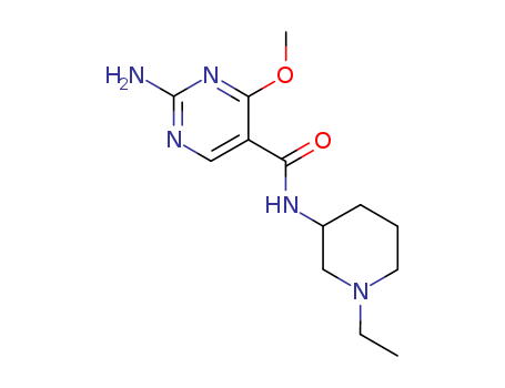 2-AMINO-N-(1-ETHYL-PIPERIDIN-3-YL)-4-METHOXY-5-PYRIMIDINECARBOXAMIDE
