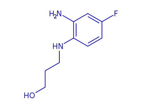 Molecular Structure of 84145-70-0 (3-[(2-amino-4-fluorophenyl)amino]propan-1-ol)