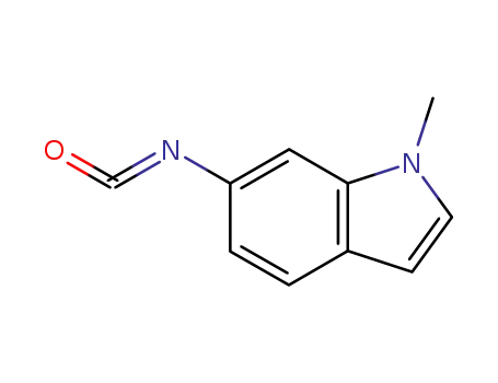 Molecular Structure of 898289-03-7 (6-ISOCYANATO-1-METHYL-1H-INDOLE 97+%)