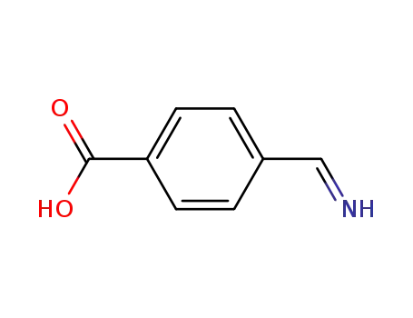 Molecular Structure of 89942-49-4 (Benzoic acid, p-formimidoyl- (7CI))