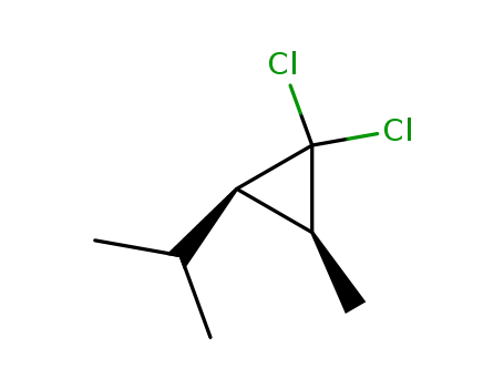 Molecular Structure of 89891-44-1 (Propane, 2-(2,2-dichloro-3-methylcyclopropyl)- (7CI))