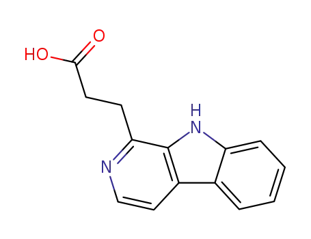 Molecular Structure of 89915-39-9 (b-Carboline-1-propanoic acid)
