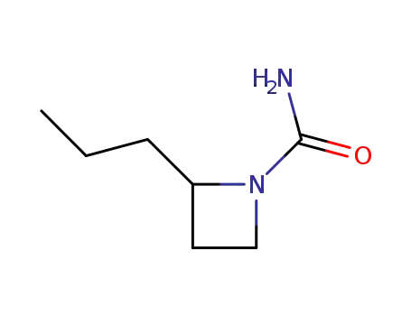 Molecular Structure of 89940-75-0 (1-Azetidinecarboxamide,2-propyl-(7CI))