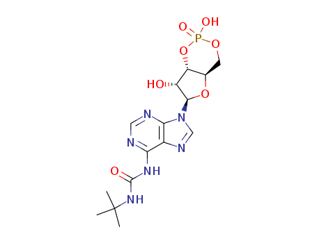 Adenosine,N-[[(1,1-dimethylethyl)amino]carbonyl]-, cyclic 3',5'-(hydrogen phosphate)(9CI)                                                                                                               