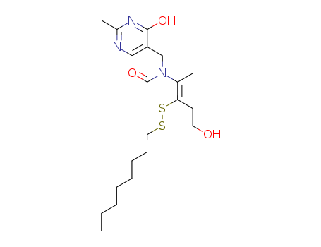 84714-60-3,N-[(1Z)-4-hydroxy-1-methyl-2-(octyldisulfanyl)but-1-en-1-yl]-N-[(2-methyl-6-oxo-1,6-dihydropyrimidin-5-yl)methyl]formamide,Oxythiamine octyl disulfide;