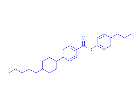 Molecular Structure of 71352-35-7 (Benzoic acid, 4-(4-pentylcyclohexyl)-, 4-propylphenyl ester)