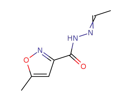 Molecular Structure of 90000-70-7 (3-Isoxazolecarboxylicacid,5-methyl-,ethylidenehydrazide(6CI,7CI))