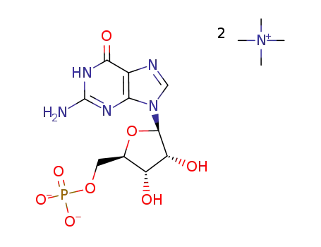 Molecular Structure of 89999-10-0 (tetramethylammonium guanosine 5'-monophosphate)