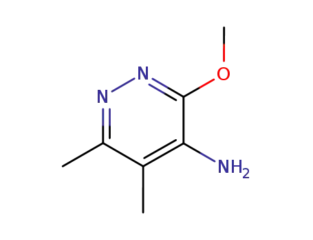 Molecular Structure of 90008-49-4 (Pyridazine,  4-amino-3-methoxy-5,6-dimethyl-  (7CI))