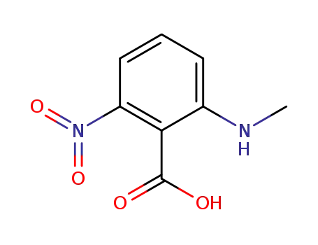 Molecular Structure of 89976-97-6 (Anthranilicacid,N-methyl-6-nitro-(7CI))