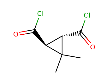 1,2-CYCLOPROPANEDICARBONYLDICHLORIDE,3,3-DIMETHYL-,TRANS-CAS