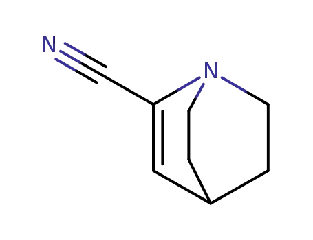 Molecular Structure of 90006-74-9 (1-Azabicyclo[2.2.2]oct-2-ene-2-carbonitrile(7CI))