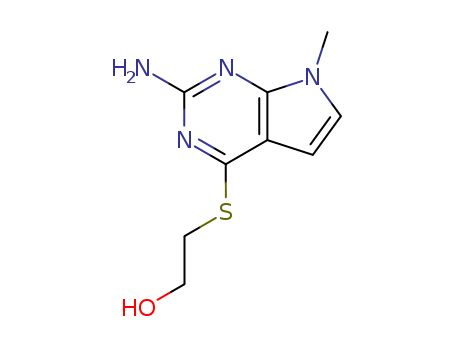 2-AMINO-4-[(2-HYDROXYETHYL)THIO]-7-METHYL-7H-PYRROLO-[2,3-D]PYRIMIDINE