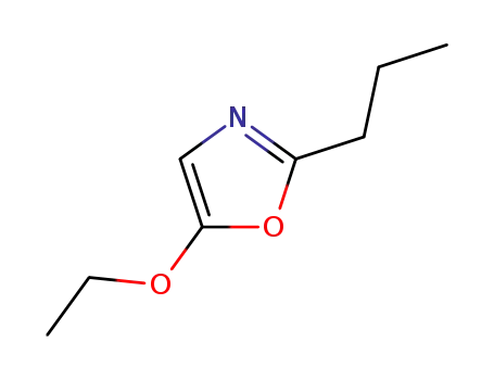 Molecular Structure of 90087-72-2 (Oxazole,5-ethoxy-2-propyl-)