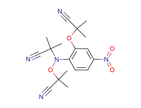 <i>N</i>-[2-(1-cyano-1-methyl-ethoxy)-4-nitro-phenyl]-<i>N</i>,<i>O</i>-bis-(1-cyano-1-methyl-ethyl)-hydroxylamine