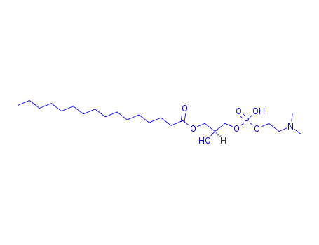 Molecular Structure of 85169-28-4 (()-2,5-dihydroxy-9-methyl-4,6-dioxa-9-aza-5-phosphadec-1-yl hexadecanoate P-oxide)