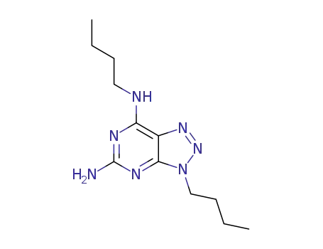 Molecular Structure of 90117-03-6 (N~7~,3-dibutyl-3H-[1,2,3]triazolo[4,5-d]pyrimidine-5,7-diamine)