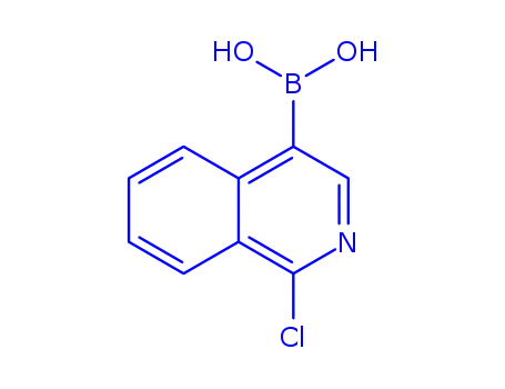 Molecular Structure of 848841-48-5 (1-Chloro-4-isoquinolinyl boronic acid)