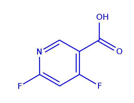 Molecular Structure of 849937-91-3 (4,6-Difluoronicotinic acid)
