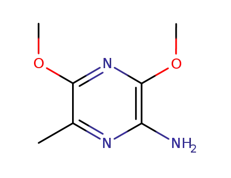 Molecular Structure of 90008-58-5 (Pyrazine, 2-amino-3,5-dimethoxy-6-methyl- (7CI))