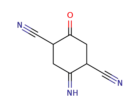 Molecular Structure of 90004-02-7 (1,4-Cyclohexanedicarbonitrile,  2-imino-5-oxo-)