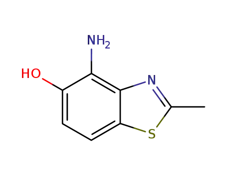 Molecular Structure of 89976-70-5 (5-Benzothiazolol,4-amino-2-methyl-(7CI))