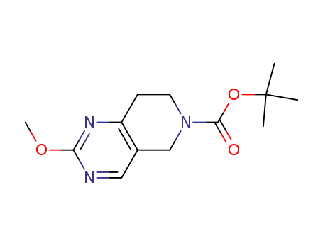 Molecular Structure of 900156-22-1 (tert-butyl 2-methoxy-7,8-dihydropyrido[4,3-d]pyrimidine-6(5H)-carboxylate)