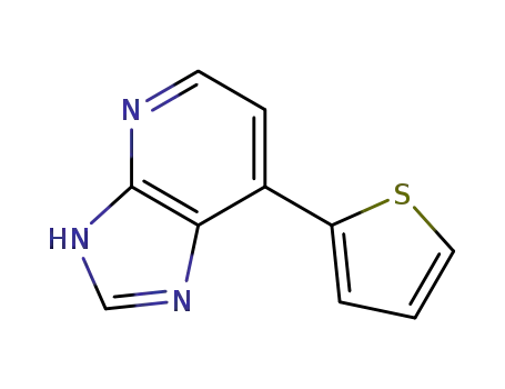 Molecular Structure of 901130-24-3 (3H-Imidazo[4,5-b]pyridine, 7-(2-thienyl)-)