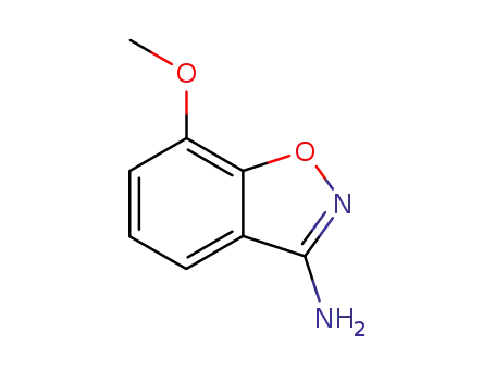Molecular Structure of 89976-74-9 (1,2-Benzisoxazol-3-amine,7-methoxy-(9CI))