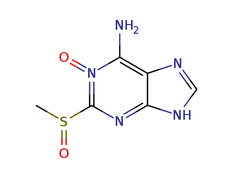 90196-06-8,6-amino-2-(methylsulfinyl)-1-oxo-1H-purin-1-ium,