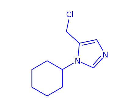 Molecular Structure of 858416-08-7 (5-(chloromethyl)-1-cyclohexyl-imidazole)