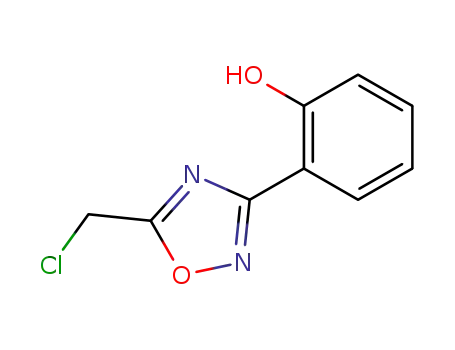 Molecular Structure of 90272-96-1 (2-(5-CHLOROMETHYL-[1,2,4]OXADIAZOL-3-YL)-PHENOL)