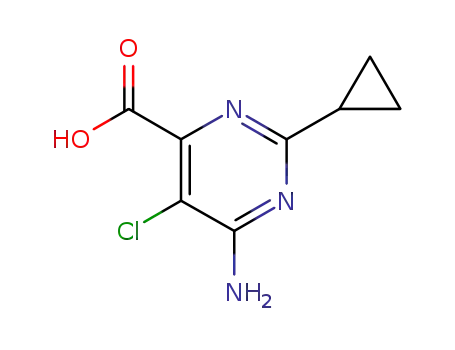 6-Amino-5-chloro-2-cyclopropyl-4-pyrimidinecarboxylic acid