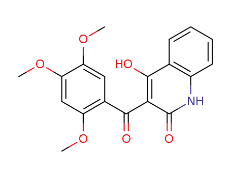 Molecular Structure of 90182-19-7 (2-hydroxy-3-[(2,4,5-trimethoxyphenyl)carbonyl]quinolin-4(1H)-one)