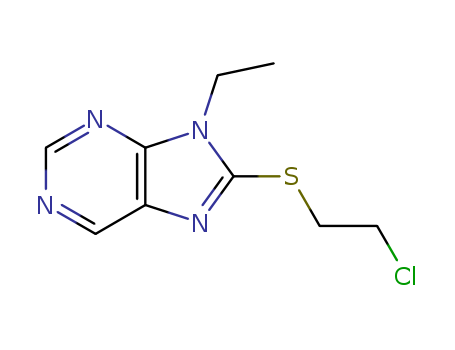 90416-24-3,8-[(2-chloroethyl)sulfanyl]-9-ethyl-9H-purine,